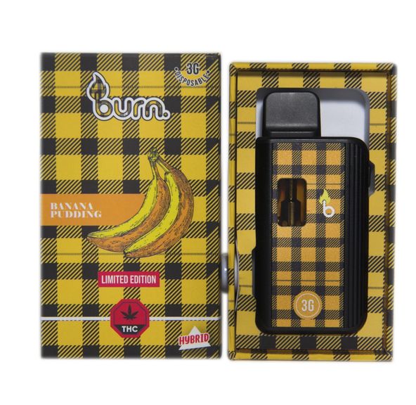 Burn Disposable Vapes – Banana Pudding (3 Gram)