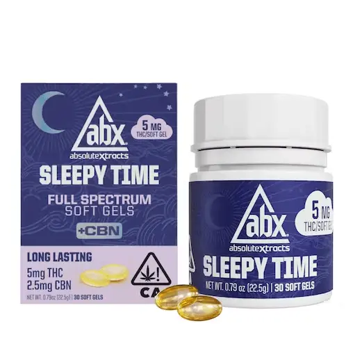 ABX - 5mg Sleepy Time Solventless + CBN Soft Gels - 30ct