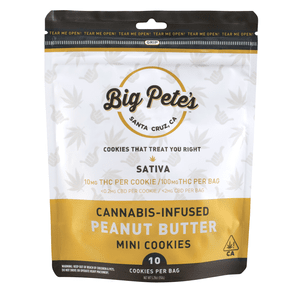 Big Pete’s - Peanut Butter Cookies - Sativa! - 100mg, NEW LOWER PRICE!