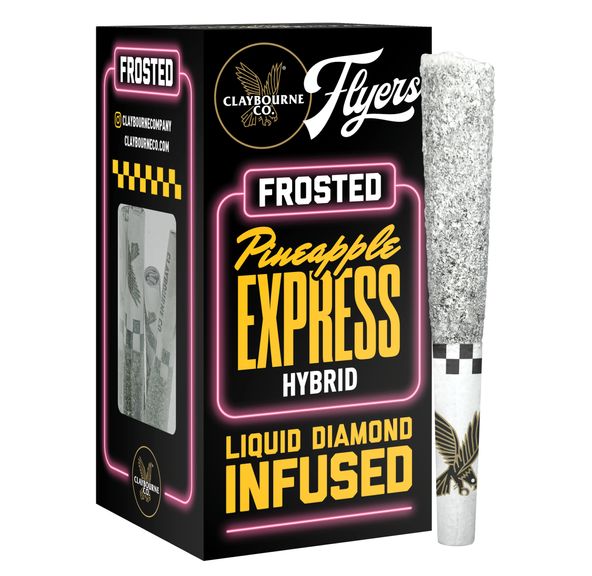 Claybourne Co. - Frosted Flyers - (x5) .5g Infused Prerolls - 2.5g - Pineapple Express