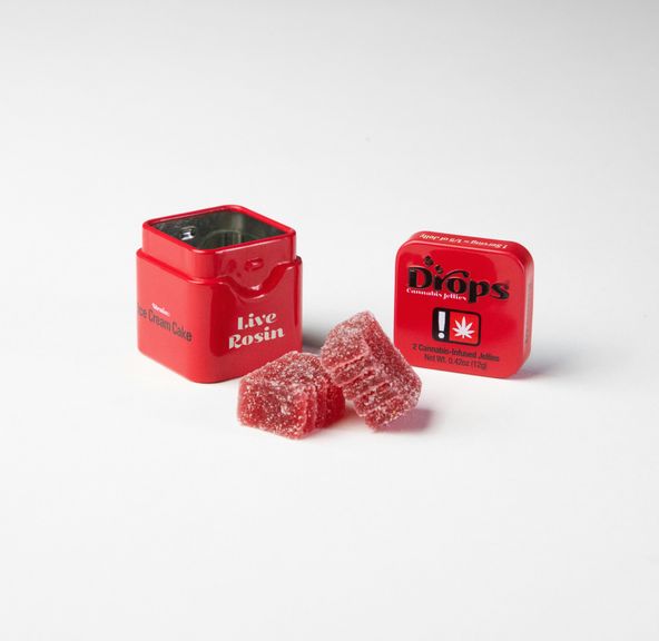 Drops- Cherry (Dreamy) Live Rosin Jellies 100mg (I)