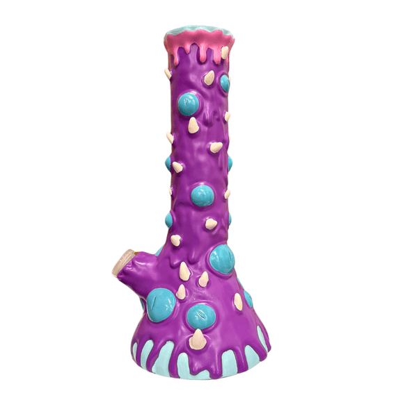H277 10" Arsenal Sugar Gum Tooth Silicone Beaker
