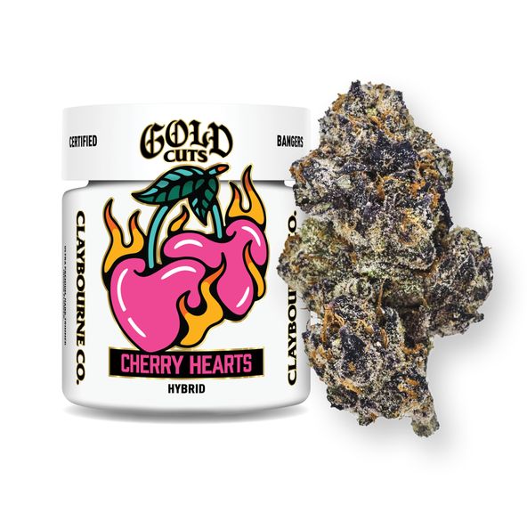 Claybourne | Flower | 3.5g | Gold | Cherry Hearts
