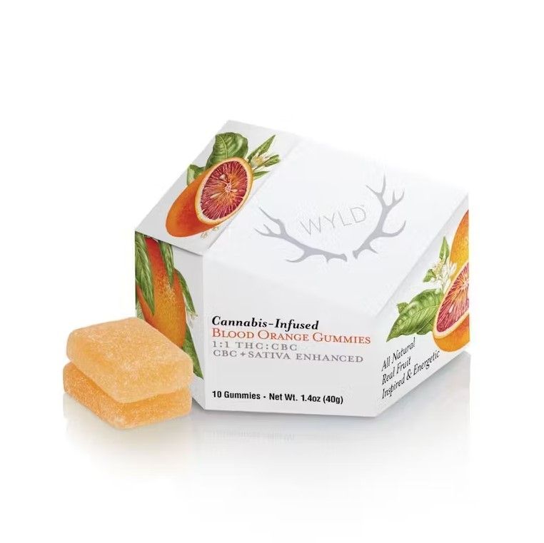 Wyld Fruit Chews Blood Orange 100mg THC / 100mg CBC 1:1