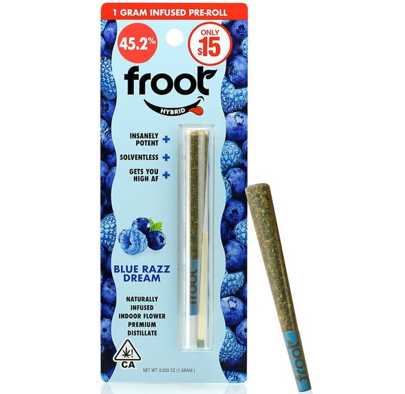 Froot | Infused Preroll | 1g | Blue Razz Dream