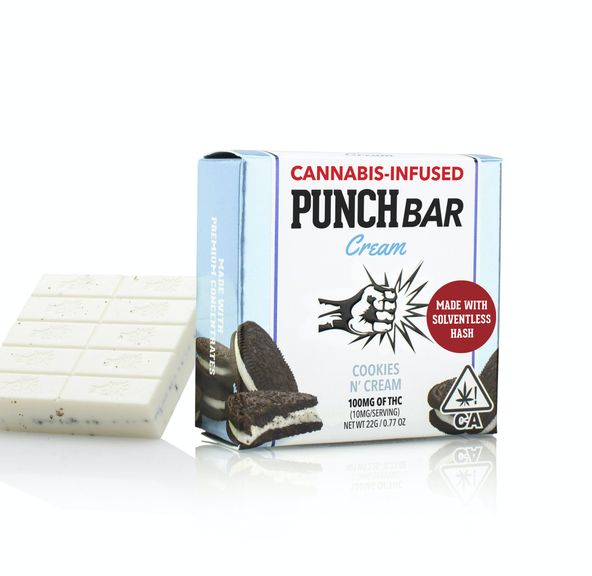 Punch Edibles - 100mg Solventless PunchBar Cream - Cookies 'N Cream