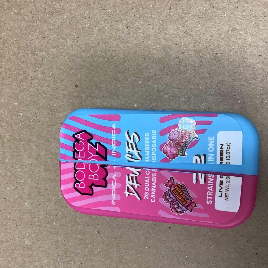 Bubblegum Gelato / Cotton Candy Deuces Bodega Boyz Disposable 2g