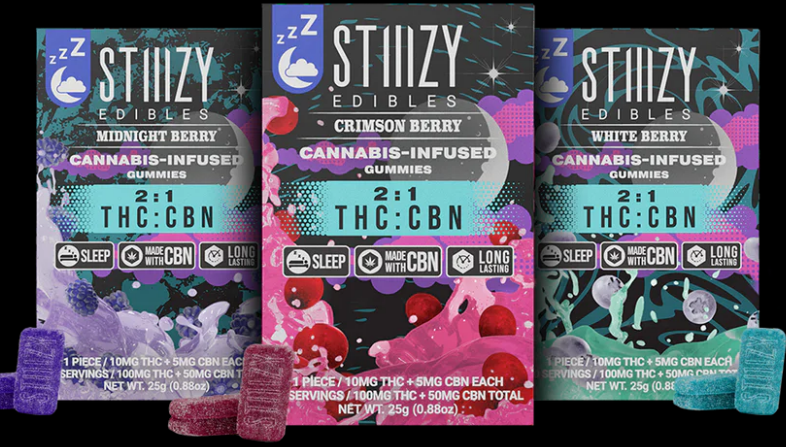 STIIIZY - 2:1 THC: CBN White Berry Gummies