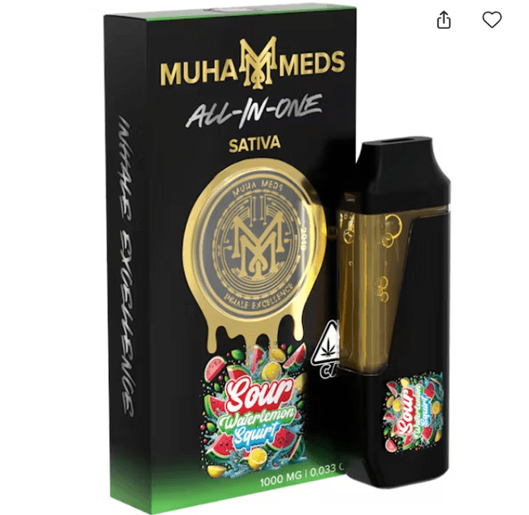 Muha Meds - Sour Watermelon Squirt 1000mg All in One 1g