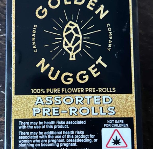 5pack Prerolls Golden Nuggets