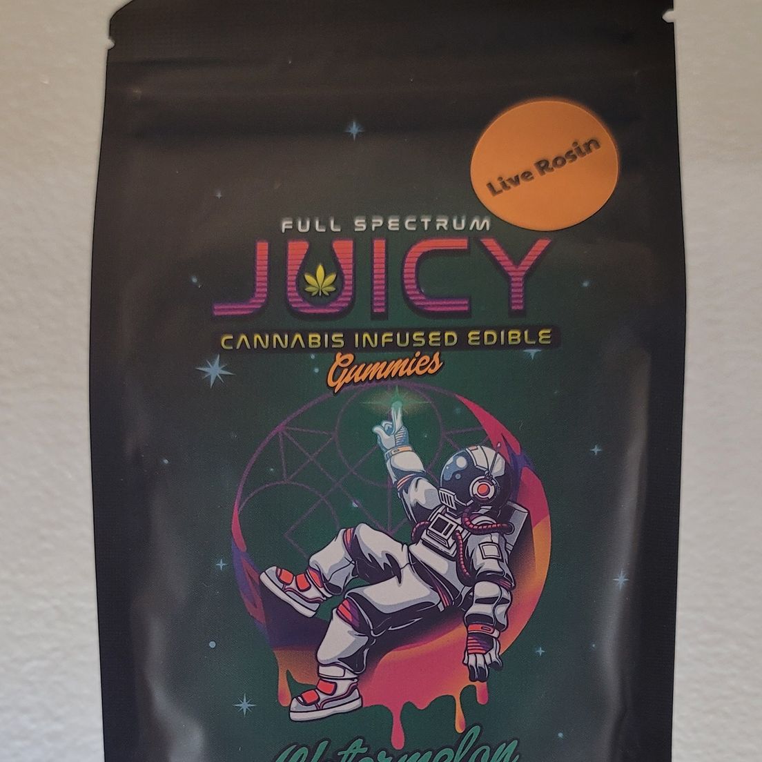 Juicy| Live Rosin Gummies| Watermelon| 100mg THC