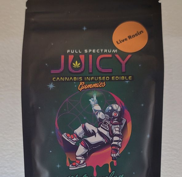 Juicy| Live Rosin Gummies| Watermelon| 100mg THC