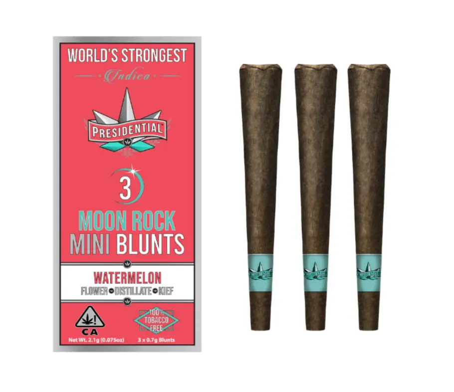 Presidential Pee-Wee Mini Moonrock Blunts 3 pack - Watermelon