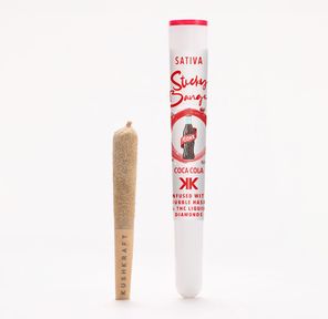 1 x 0.5g Infused Sticky Banger Pre-Roll Sativa Coca Cola by KushKraft