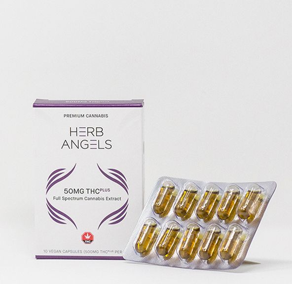 500mg (10x50mg) THC Plus (RSO) Capsules by Herb Angels