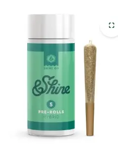 &Shine 5 pack of .5 Gram Prerolls - Chem n' Cookie