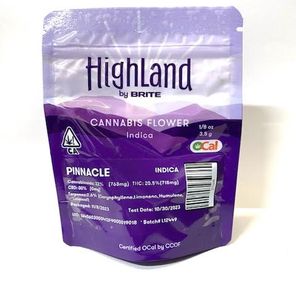 B. Highland by Brite 3.5g Flower - Quality 7.5/10 - Pinnacle