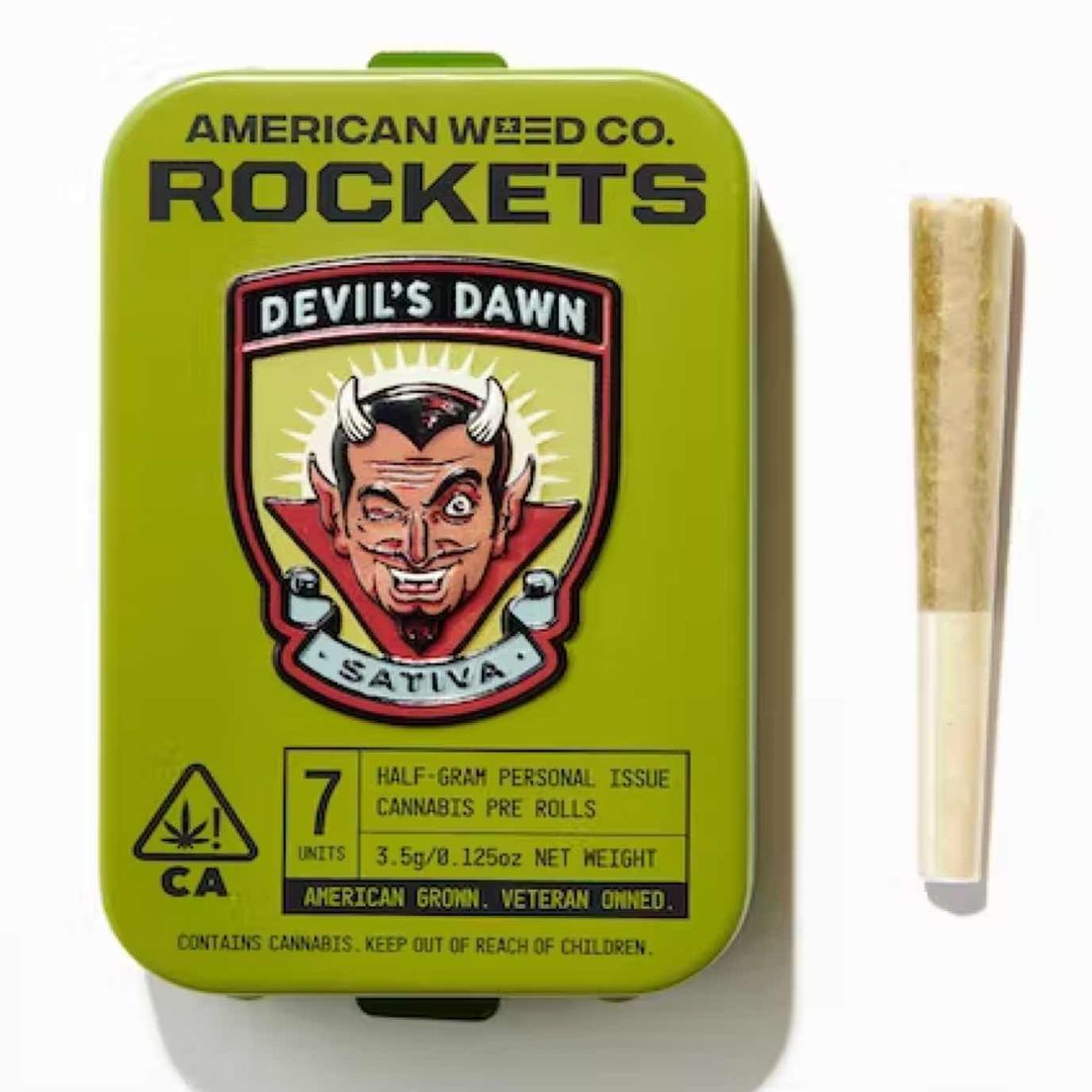 [American Weed Company] Preroll 7 pack - 3.5g - Devil's Dawn - LOW THC
