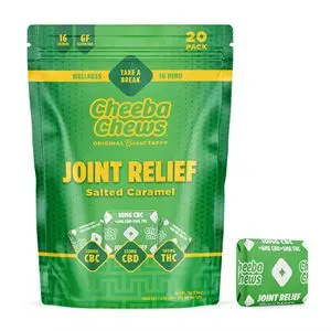 CHEEBA CHEWS JOINT RELIEF SALTED CARAMEL CBC:CBD:THC 100MG