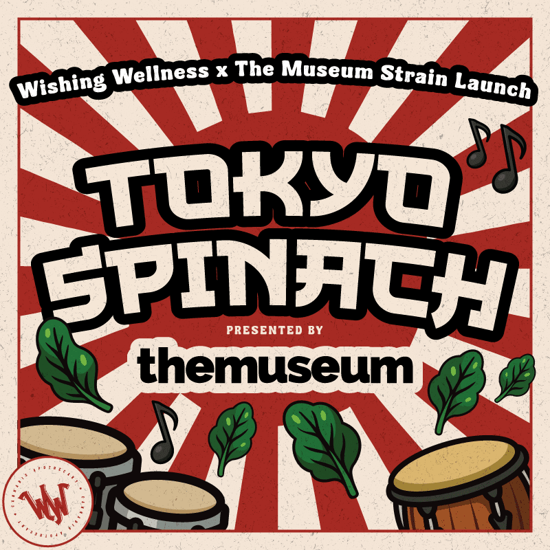 * Wishing Wellness x TheMuseum | Tokyo Spinach Flower | 3.5g | Hybrid