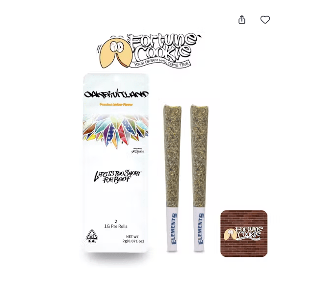 Oakfruitland - Fortune Cookie Dual Pack Preroll 2g