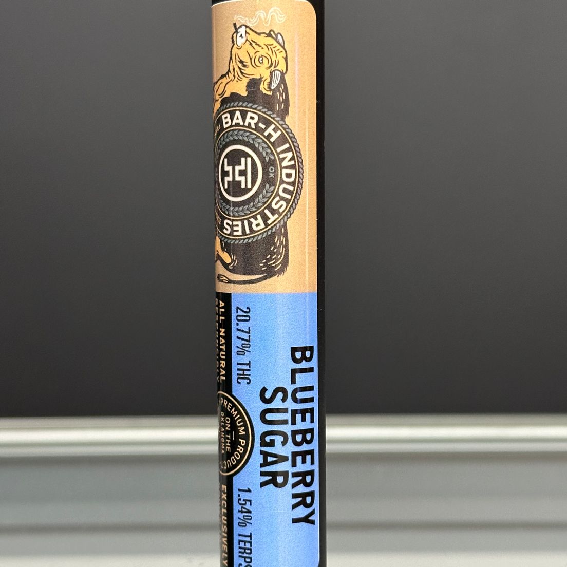 Blueberry Sugar- Full Flower Pre Roll By Bar H