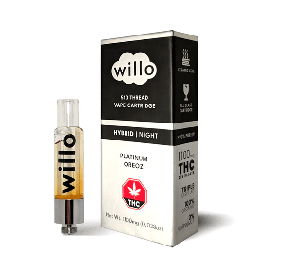 Platinum Oreoz - 1G THC Vape Cartridge by Willo