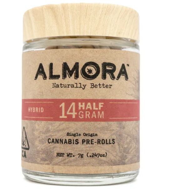 Almora Farm Lemon Cherry Gelato Pre-Roll 14 Pack: 0.5g