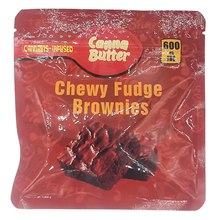 Canna Butter Chewy Fudge Brownies - THC 600mg