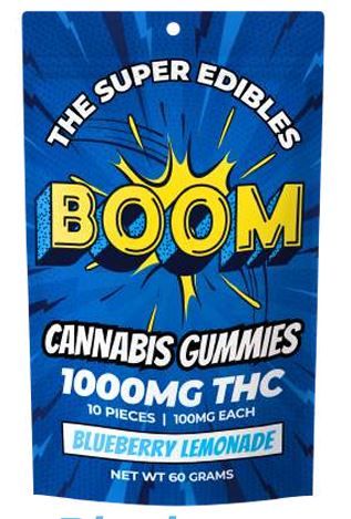 Boom 1000mg THC Gummies - Blue Berry Lemonade