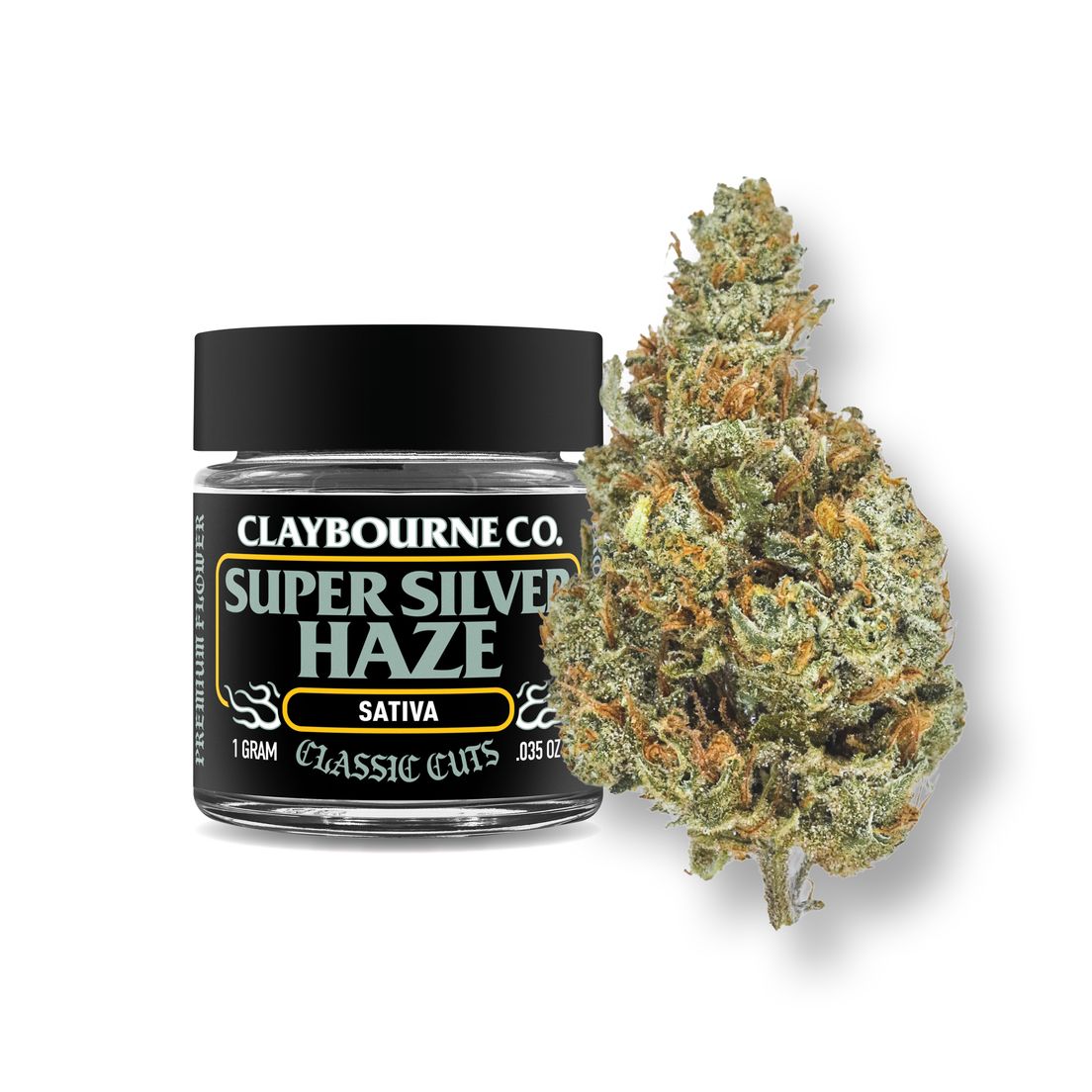 Claybourne | Flower | 1g | Super Silver Haze