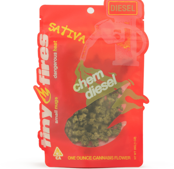 Tiny Fires | Flower | 28g | Smalls | Chem Diesel