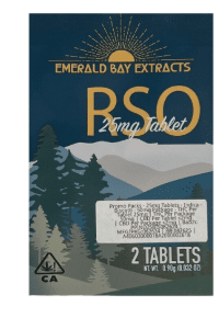 EMERALD BAY EXTRACTS 2 RSO INDIVIDUAL TABLETS 25MG PER TABLET SATIVA