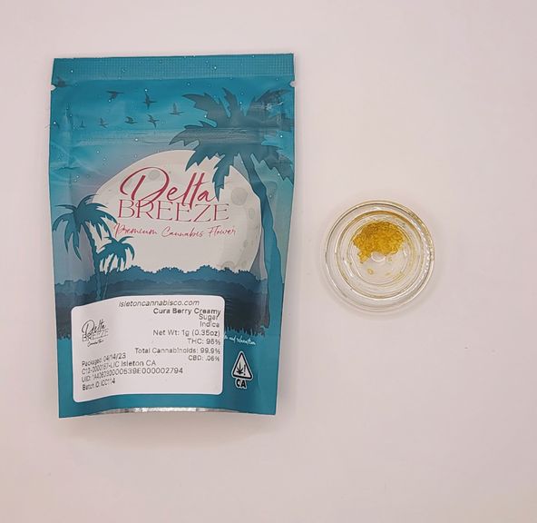1g Cura Berry Creamy (Indica) Sugar - Delta Breeze