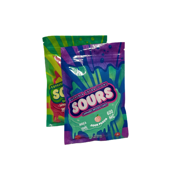 Euphoria Sours Gummies 600mg $38