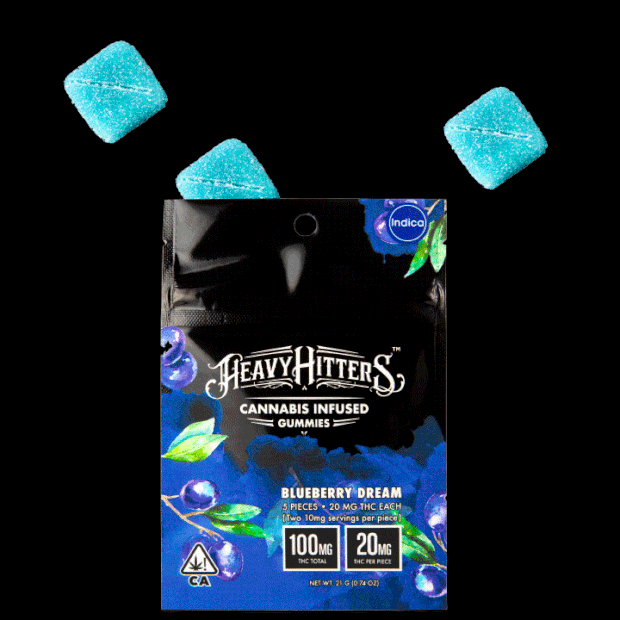 100mg Blueberry Dream Gummies - HEAVY HITTERS