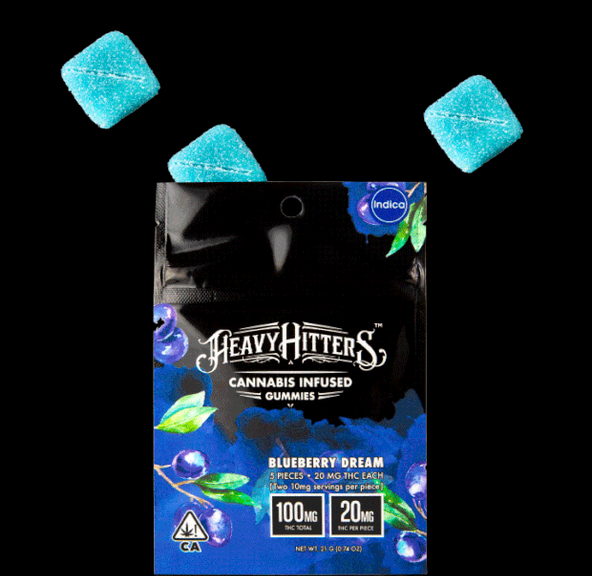 100mg Blueberry Dream Gummies - HEAVY HITTERS