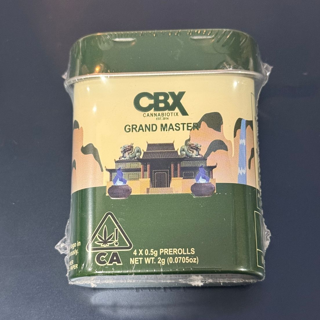 Cannabiotix- Grand Master 4PK Prerolls Tin 2g (I)