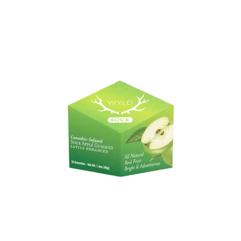 Sour Apple Sativa  100mg Enhanced Gummies