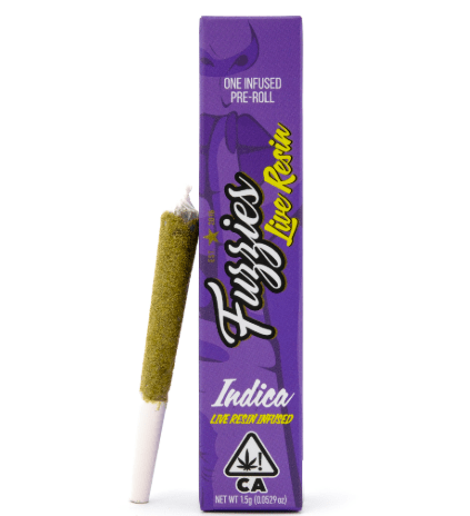 Fuzzies - Purple Rhino Live Resin Infused Preroll 1.5g