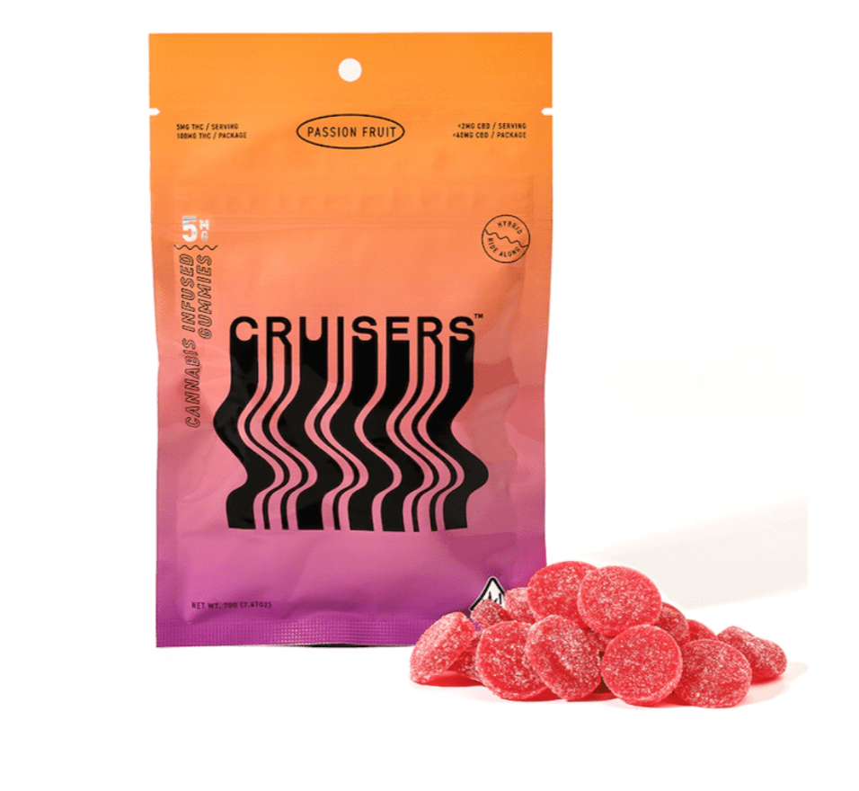 PRE-ORDER ONLY Cruisers - Passion Fruit Hybrid [20pk] (100mg) 70g