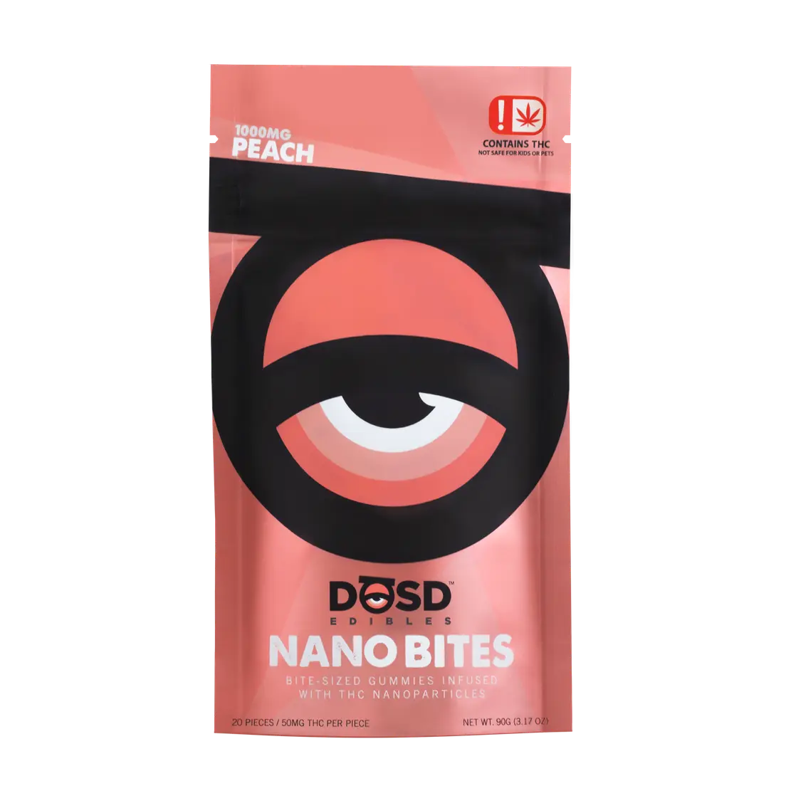 DOSD EDIBLES PEACH SATIVA 1000MG