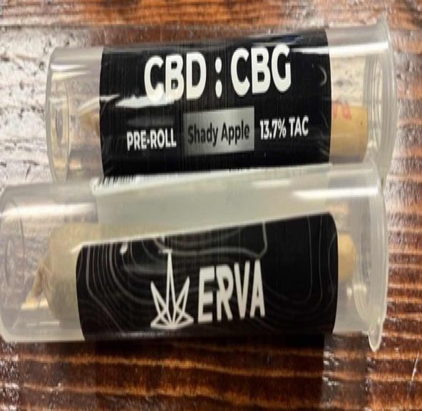 Shady Apple (CBD:CBG) | 1g Hemp Flower Preroll | ERVA