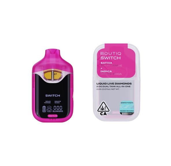 Boutiq Dual Pack AIO Vape Sour Tangie x Grape Soda 1g