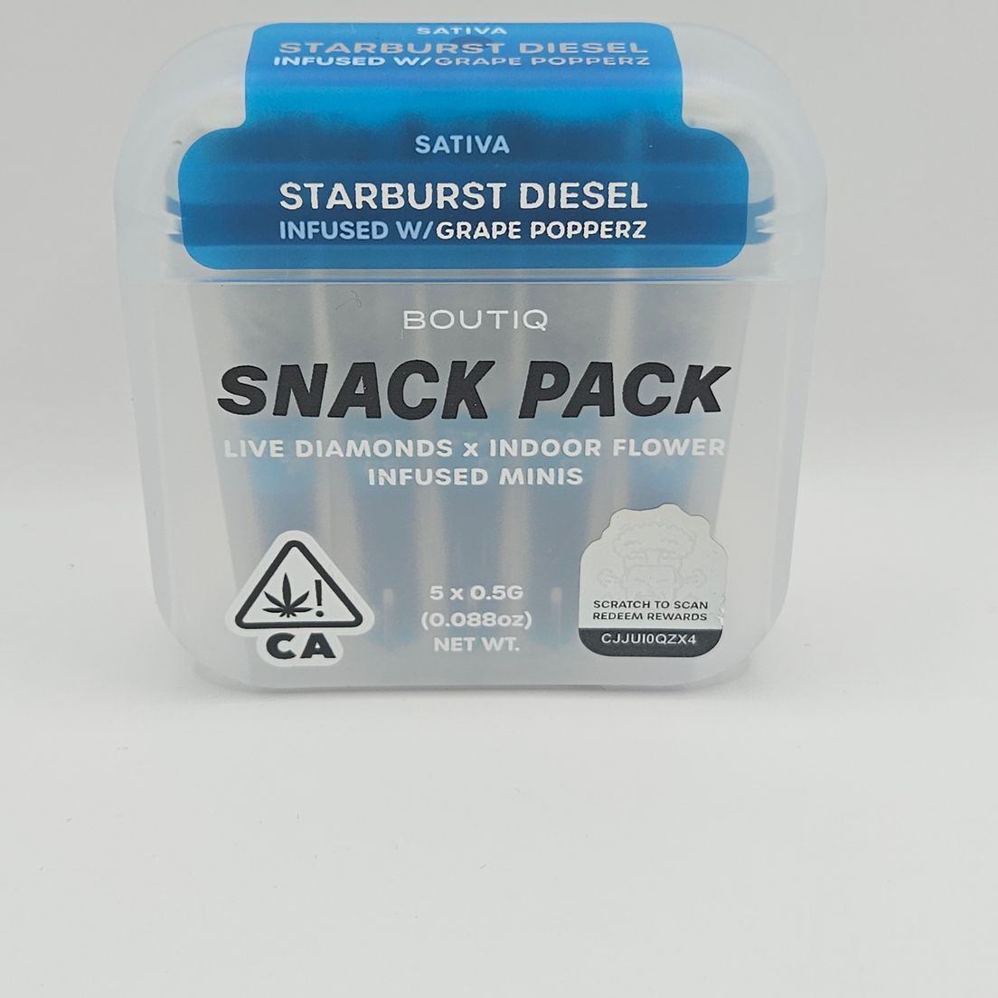 Boutiq Mini Joints (5ct) - Starburst Diesel w/ Grape Popperz