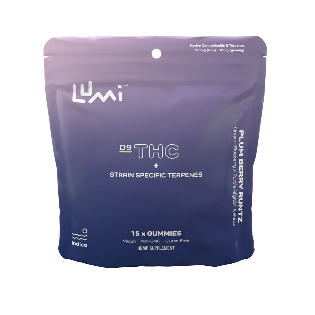 Lumi THC Plum Berry Runtz Gummies, 15ct.