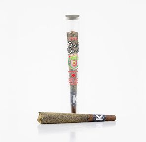 1 x 1g Shatter Infused Sativa Blunt Strawberry Jam by KushKraft