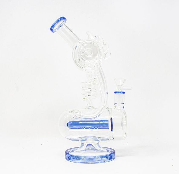 11” Glass Spike Stud Dab Rig, Assorted Colors