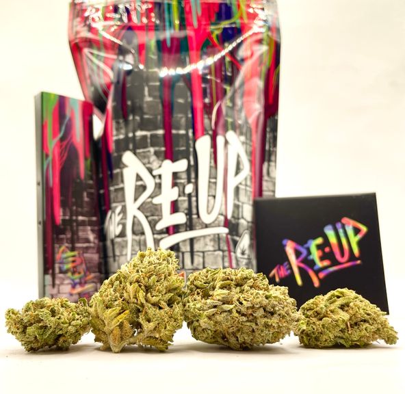 PRE-ORDER ONLY *Deal! $99 1 oz. Tropical Kush (30.2%/Hybrid) - The Re-Up + Matches + Rolling Papers