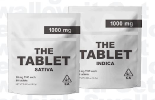 The Tablet Sativa 20mg 50pk 1000mg
